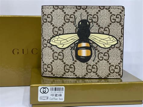 gucci wallet bee grid|gucci bee wallet for sale.